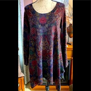 SOFT SURROUNDINGS SHARKBITE HEM TUNIC SZ M